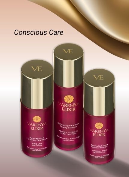 Botanical research skincare product presented with natural plant-based elements